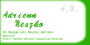 adrienn meszko business card